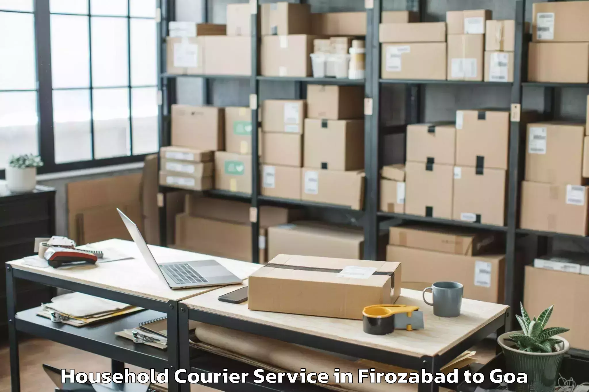 Firozabad to Bicholim Household Courier Booking